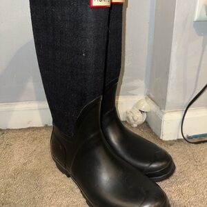 Women's Black Rubber Boots